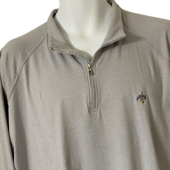 Holderness & Bourne Quarter Zip Shirt Mens Extra Large Gray Pullover Soft - Picture 2 of 8